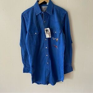 BNWT Midwest Garment Company Rodeo Denim Button-Up Shirt